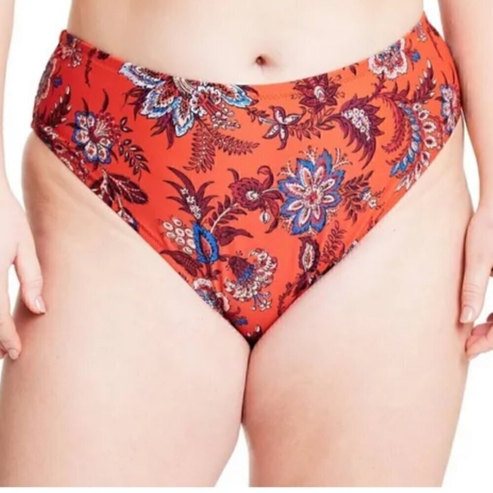 Rhode X Target Large Leafy Floral Print Hipster Bikini Bottom XXL  NWOT